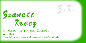 zsanett krecz business card